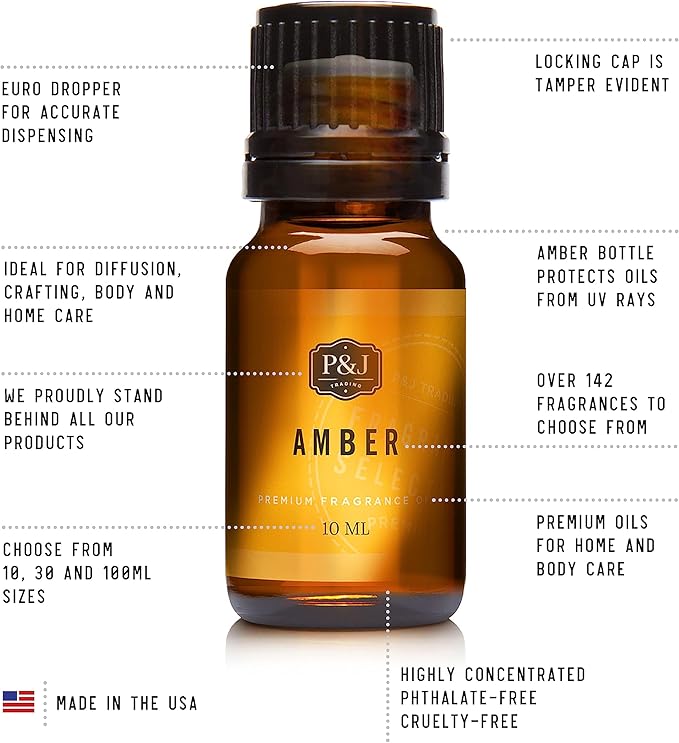 P&J Trading - Sweet Tobacco Scented Oil 30ml - Fragrance Oil for Candle Making, Soap Making, Diffuser Oil