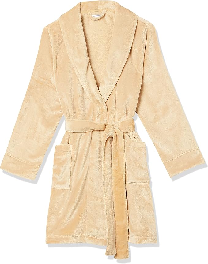 Amazon Essentials Women's Mid-Length Plush Robe (Available in Plus Size)