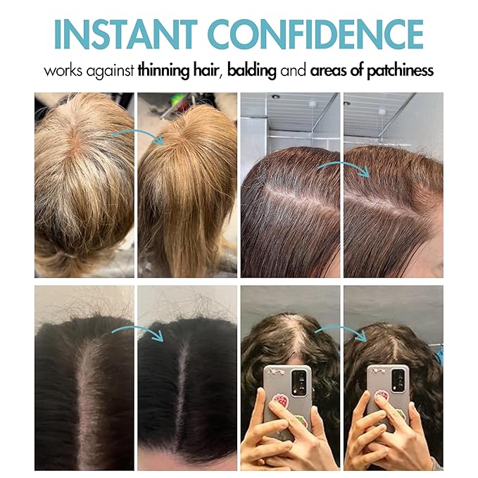 Hair Genetics Root Touch Up Hair Color Root Cover Up with Double-Ended Brush for Hair Color for Gray Hair Coverage - Portable Hair Powder Solution for Quick Gray Coverage (Dark Blonde, 6g)