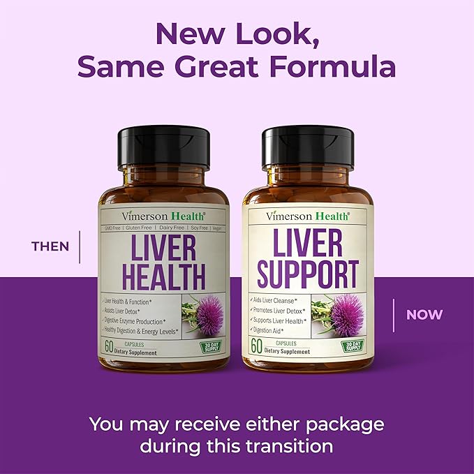 Vegan Milk Thistle Liver Detox – Dandelion Root Supplement with Artichoke Extract for Liver Cleanse Detox & Repair, Enzyme Support, Energy & Healthy Digestion – Herbal Support Supplement – 60 Capsules