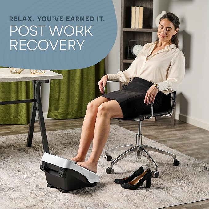 LifePro Foot Massager for Neuropathy - Relaxing Calf and Foot Therapy with Heat Option for Maximum Soothing Relief - Massager for Blood Circulation and Revitalization