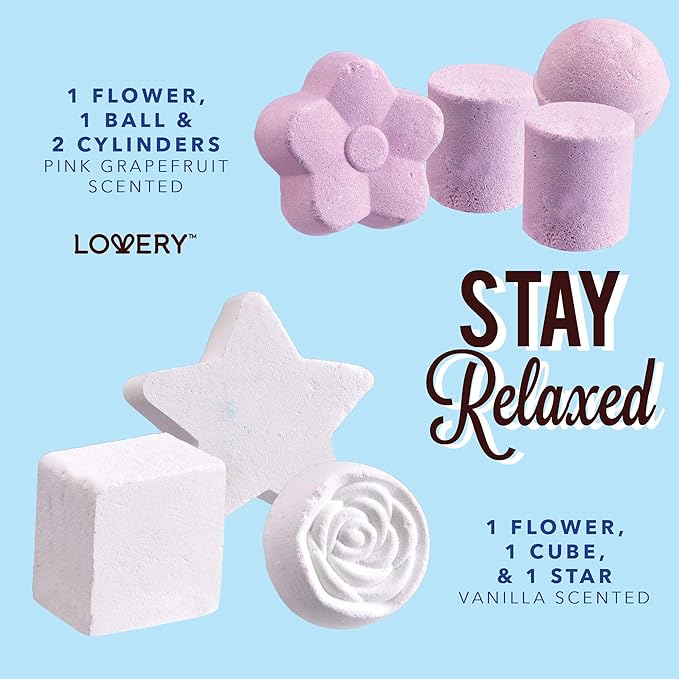 Bath Bombs Gift Set for Women, 17 Large Bath Fizzies in Assorted Colors, Shapes & Scents, Bath and Body Spa Set with Shea & Coco Butter, Ultra Rich Spa Set in Handmade Weaved Basket