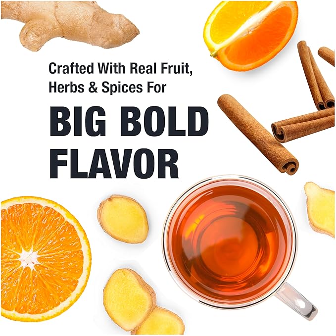 Tiesta Tea - Orange Spice Tea, Loose Leaf, Cinnamon Orange Black Tea, Premium High Caffeine Tea Blend, Make Hot or Iced & Up to 50 Cups, 5 oz Refillable Tin