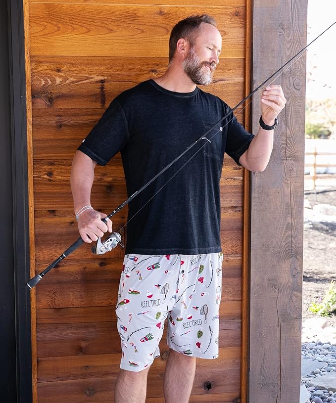 Lazy One Pajama Shorts for Men, Men's Pajama Bottoms, Sleepwear