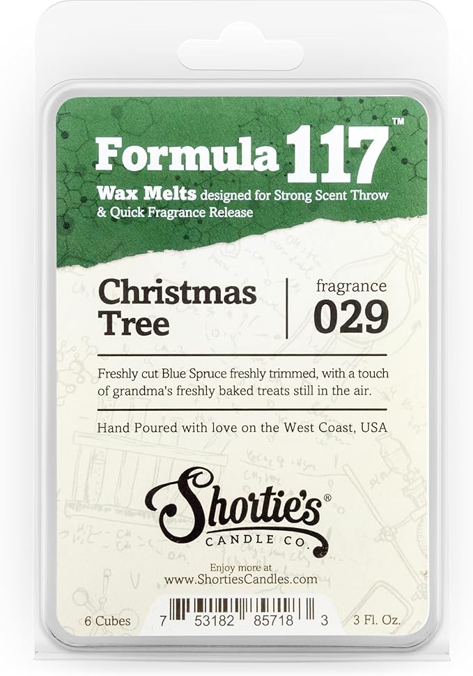 Formula 117 Dicken's Christmas, Christmas Eve & Tree Scented Wax Melts Variety Pack - 3 Highly Scented 3 Oz. Bars - Made With Natural Oils