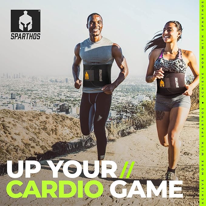 Sparthos Waist Trimmer Belt - Sweat More and Shorten Your Workout Time!