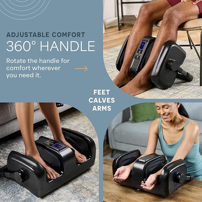 LifePro Foot Massager with Heat - SoleSerene Shiatsu Foot and Calf Massager, Electric Machine with Remote Control for Feet, Ankles, and Arms