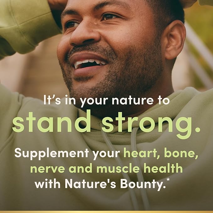Nature's Bounty Calm Magnesium Glycinate Supplement - High Absorption Magnesium for Relaxed Mood, Heart & Bone Health, 90 Capsules (Pack of 2)