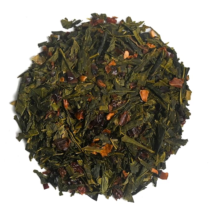 Organic Positively Tea Company, Strawberries and Cream Green Tea Bags, 20 Count