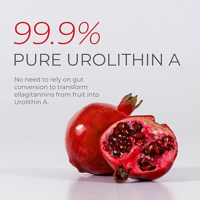 Neurogan Urolithin A PRO Capsules - 1000mg, 120 Ct - Advanced Cellular Health, Post Biotic Supplements - Ultra Micronized Urolithin A Supplement, Sourced from Pomegranate Extract