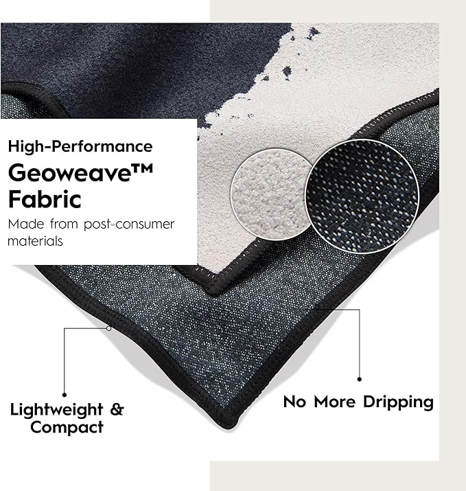 GEOMETRY Micro-Loop Beach Towel – Spring & Summer Collection – Quick-Dry, Sand-Resistant, Ultra-Absorbent Compact Towel for Beach & Travel (Wind Down)