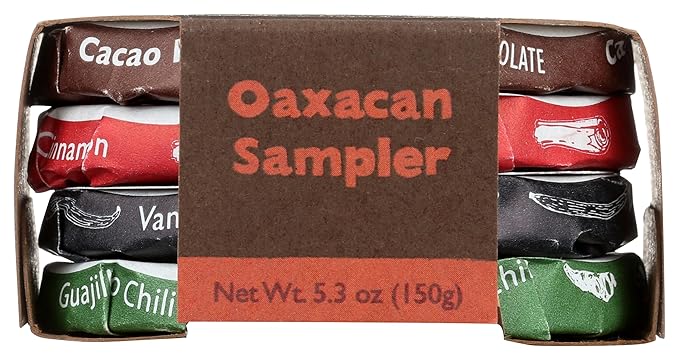 Taza Chocolate Organic Mexicano Disc Stone Ground, Oaxacan Variety Pack, 1.35 Ounce (4 Count), Vegan