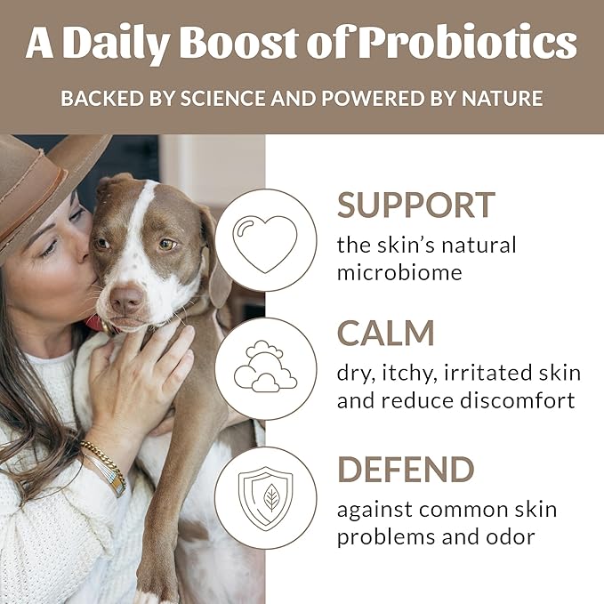 Skout's Honor Probiotic Pet Detangler Spray - Hydrating & Conditioning with Avocado Oil, 97% Natural, Paraben & Sulfate-Free, softens for a More brushable Coat, Daily Use, 8oz, Dog of The Woods
