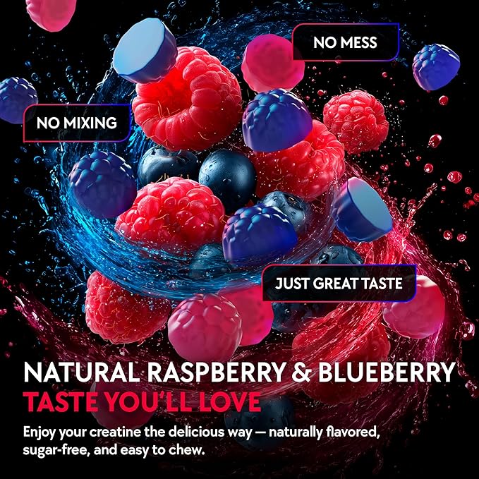 Creatine Monohydrate Gummies Complex 5000 MG for Men & Women, Preworkout Gummy with BCAA, L-Carnitine, Taurine & Vitamin B12 for Muscle Growth, Strength & Energy Support , Flavored and Chewable
