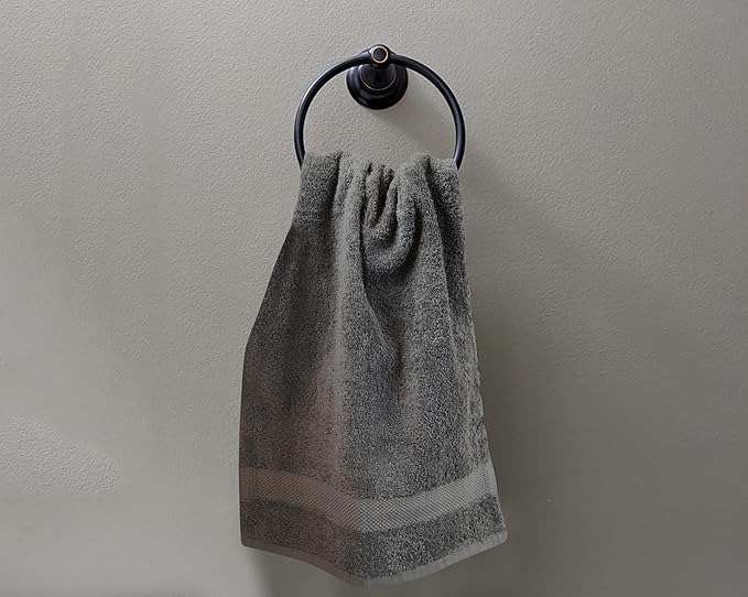 Delara 100% Organic Cotton Towels 650 GSM Plush Feather Touch Quick Dry Hand Towel, Pack of 24 GOTS Certified, Oeko-Tex Green Certified, Organic Cotton Hand Towel, 20"X30"