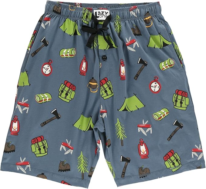 Lazy One Pajama Shorts for Men, Men's Pajama Bottoms, Sleepwear