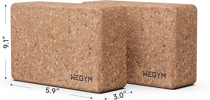 WeGym Yoga blocks with Anti-Slip, Comfortable Grip, Sturdy Sides for Secure Workouts at Home, for Yoga, and Pilate Training