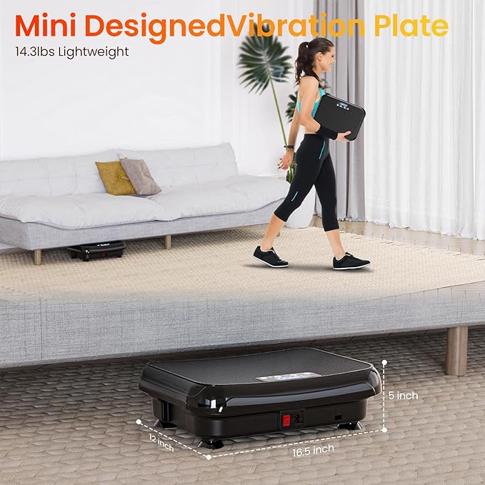 Vibration Plate Exercise Machine: TISSCARE Weight Loss and Lymphatic Drainage Vibrating Plates, Whole Body Workout Sculpting Platform for Home Fitness Fat Burner for Women Men