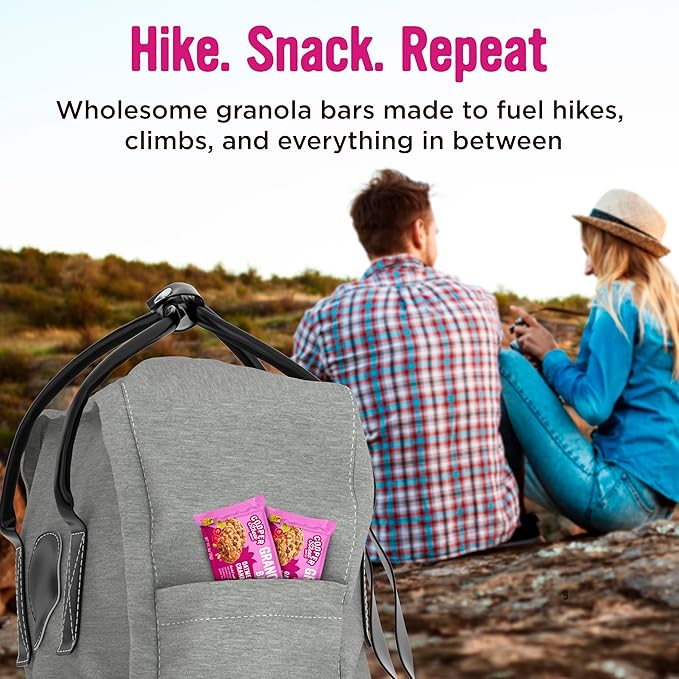 Cooper Street Oatmeal Cranberry Granola Bakes (12 pack) - Individually Wrapped Soft and Chewy Breakfast Granola Bars - Nut, Dairy & Soy Free - Great As Kids Snacks For School, Hiking Or Lunchbreak