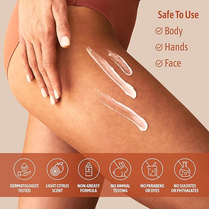 NATURE WELL Clinical Brighten & Hydrate Vitamin C Moisture Cream Skincare for Face & Body, Revitalizes Dull-Looking Skin, Promotes A Glowing Complexion, 10 Oz Ea - Pack of 2 (Packaging May Vary)