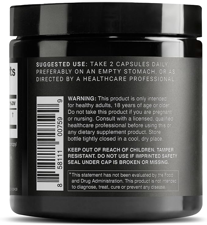 Toniiq Ultra High Strength Glutathione Capsules - 1000mg Concentrated Formula - 98%+ Highly Purified and Bioavailable - Non-GMO Fermentation - 120 Capsules Reduced Glutathione Supplement