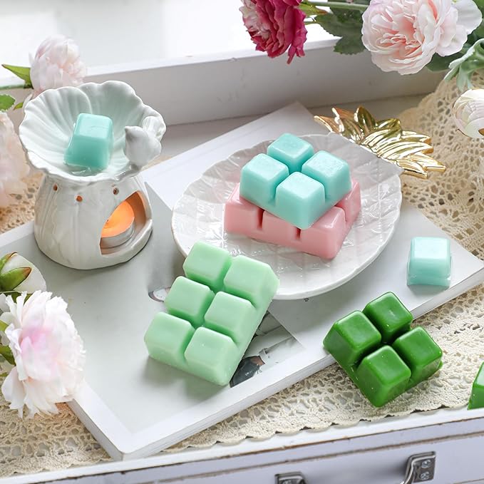 Spring & Summer Scented Wax Melts, Soy Wax Cubes for Wax Warmer, Flower and Leaf Scented Wax Melts, 6 x2.5oz