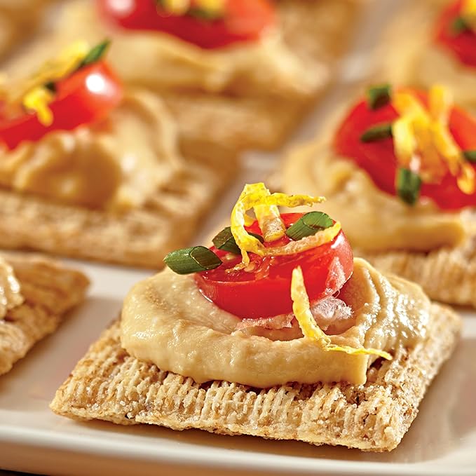 Triscuit Whole Grain Wheat Crackers 4 Flavor Variety Pack, Lunch Snacks, Bulk Snack Crackers, 4 Boxes