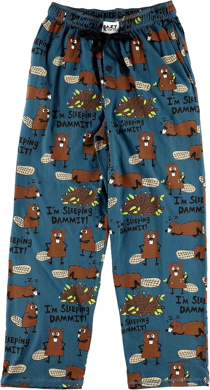 Lazy One Funny Ocean Pajama Pants For Men, Men's Separate Bottoms, Lounge Pants, Fishing PJs