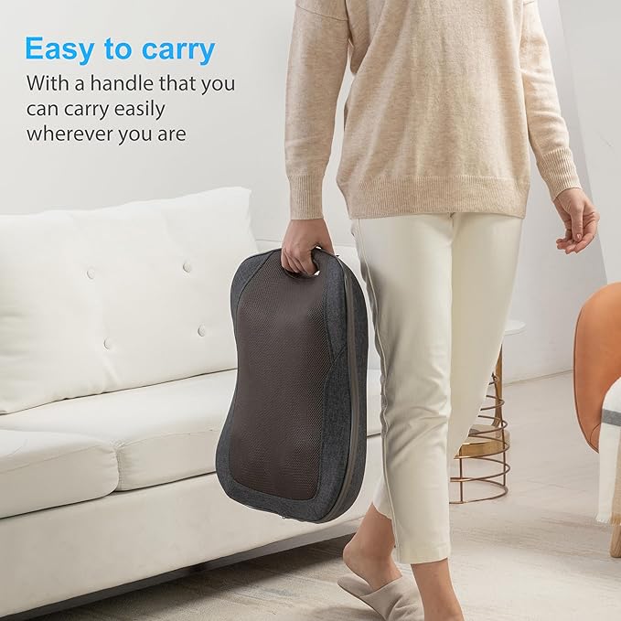 CooCoCo HSA Store Eligible Shiatsu Back Massager with Heat, Gifts for Dad Men Mom Women, Portable Massage Chair Pad, Kneading Massage Mat for Pain Relief, Chair Massager for Office Home