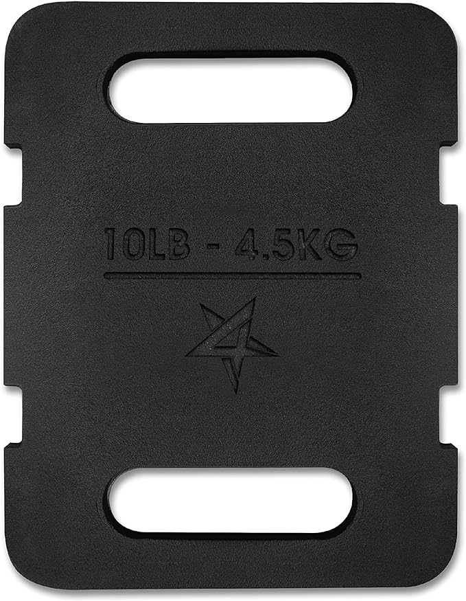 Yes4All Adjustable Ruck Weight with Straps for Rucking, Swings, Squat & Strength Training - Multiple Weights: 10LB to 40LB