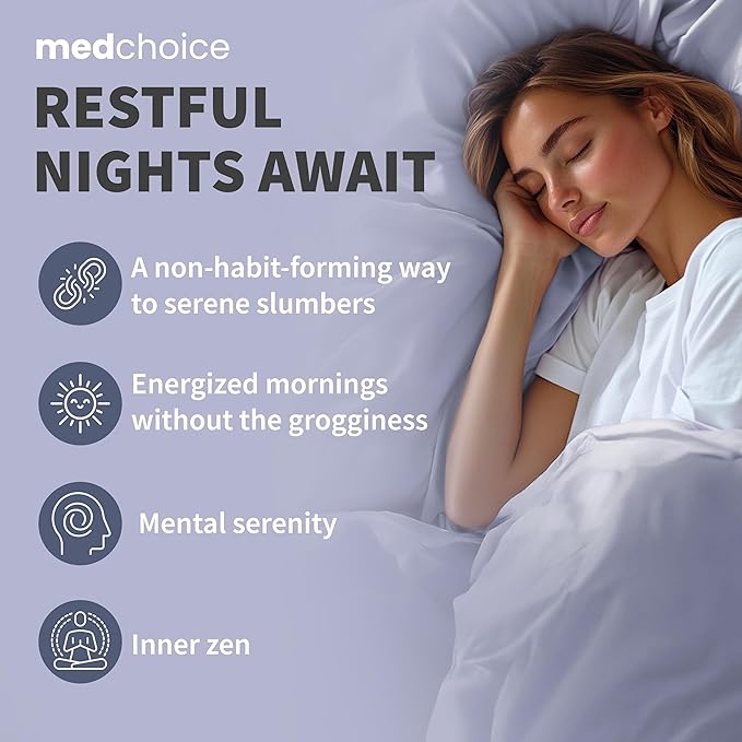 12-in-1 Sleep Support Capsules - Melatonin-Free and Non-Habit Forming Sleep Supplement with a Balanced Blend of Magnesium, Ashwagandha, L-Tryptophan, Valerian Root, GABA and 5-HTP (90 Capsules)