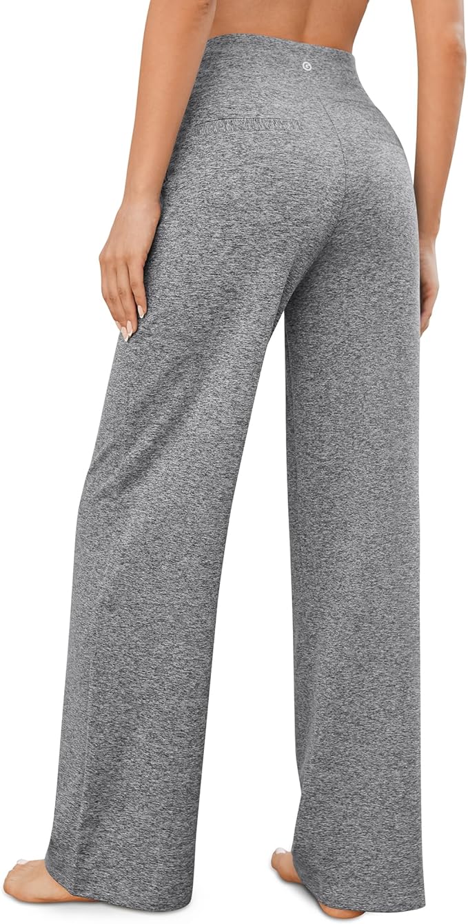 G4Free Yoga Pants Women Wide Leg Pants with Pockets High Waist Stretch Dress Casual Sweatpants Petite/Regular/Tall