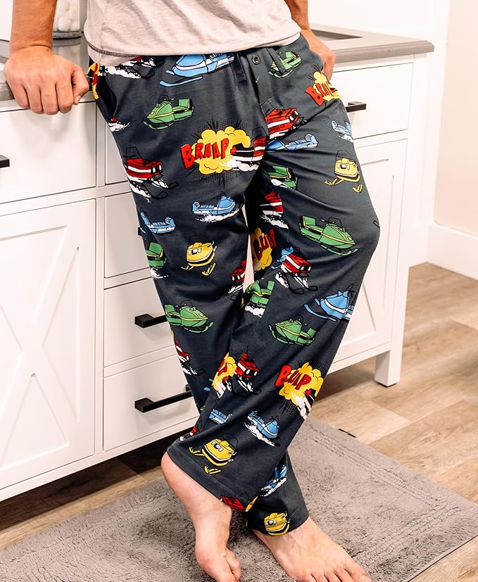 Lazy One Funny Ocean Pajama Pants For Men, Men's Separate Bottoms, Lounge Pants, Fishing PJs