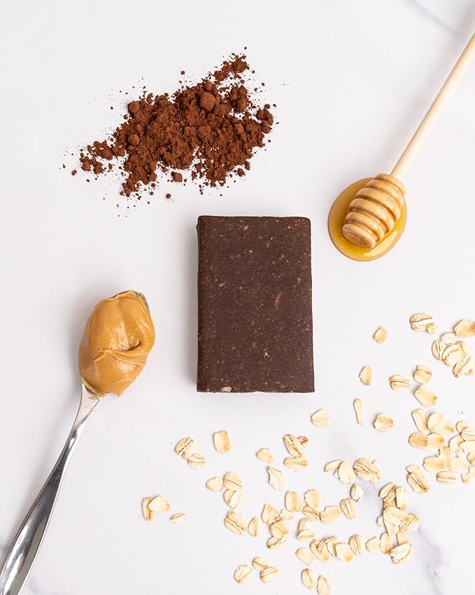 KiZE Energy Bars - Cocoa - 20-Count - Gluten Free, Non-GMO, and High Protein Meal Replacement Energy Bars, Clean and Simple Food Ingredients - 10g High Protein Snacks (20 Count)