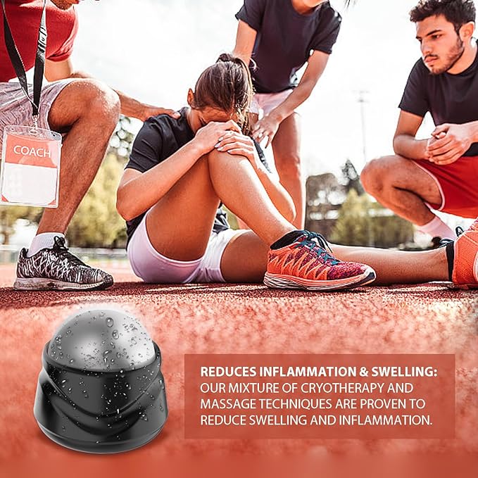 Cold Massage Roller Ball Multi-Functional Cryo Ball for Hot/Cold Therapy, Myofascial Release, Trigger Point Therapy, Plantar Fasciitis,Muscle Knots,Back/Neck Pain, Muscles Recovery Full Body