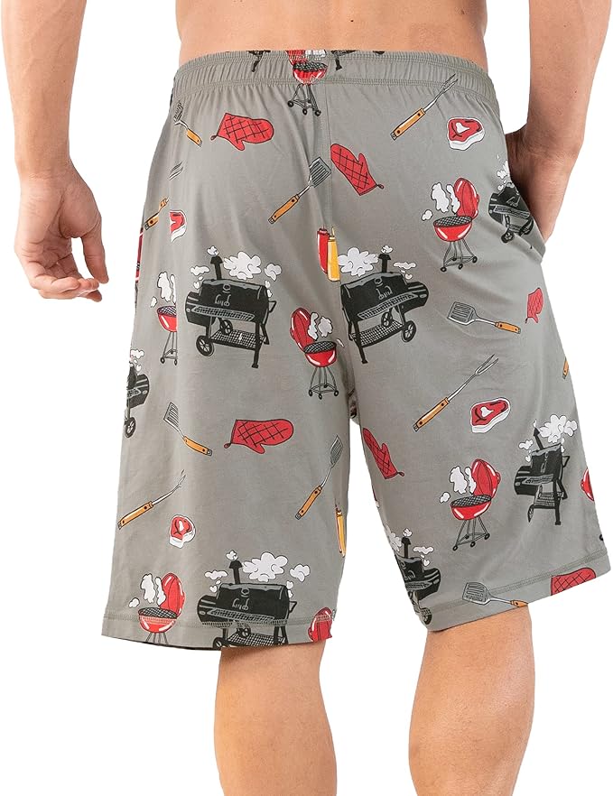 Lazy One Pajama Shorts for Men, Men's Pajama Bottoms, Sleepwear