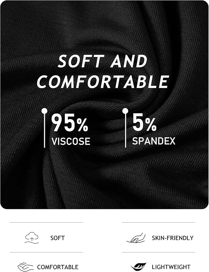 JINSHI Men's Pajama Sets Sleepwear Nightwear Lightweight Quick Dry Soft 2 Piece Long Sleeve Mens Loungewear Sets with Pocket