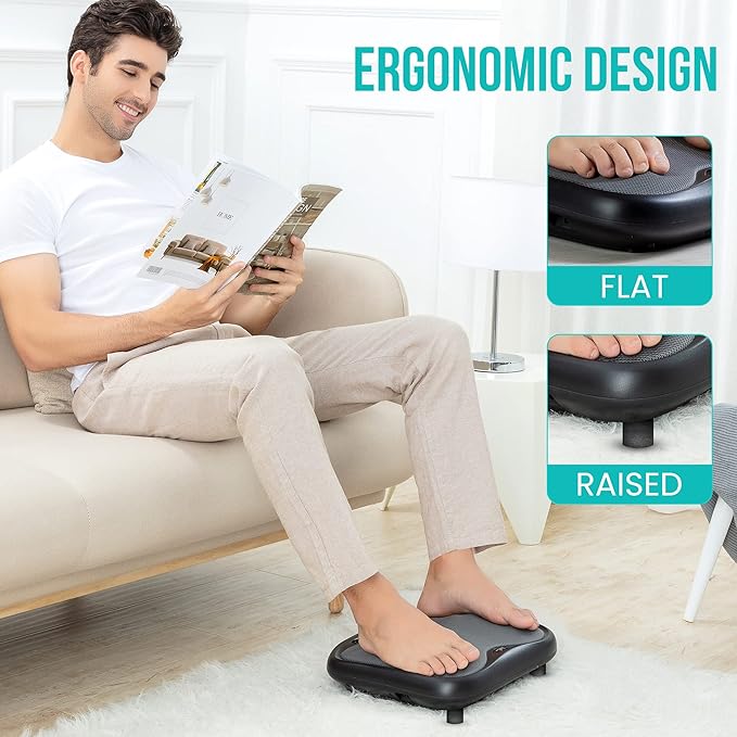 Snailax Shiatsu Foot Massager with Heat, Kneading Foot & Back Massager, Electric Feet Massager Machine for Plantar Fasciitis, Heated Foot Warmer, Gifts
