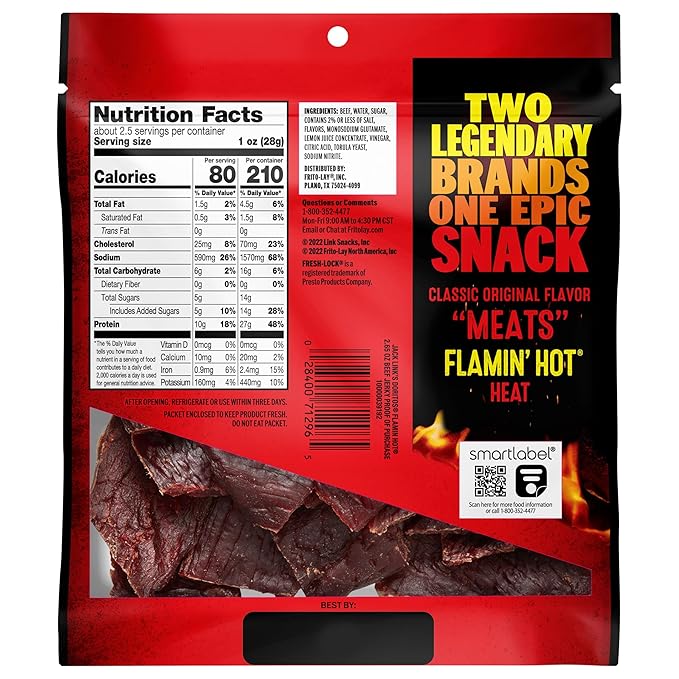Jack Links Doritos Flamin' Hot 2.65oz