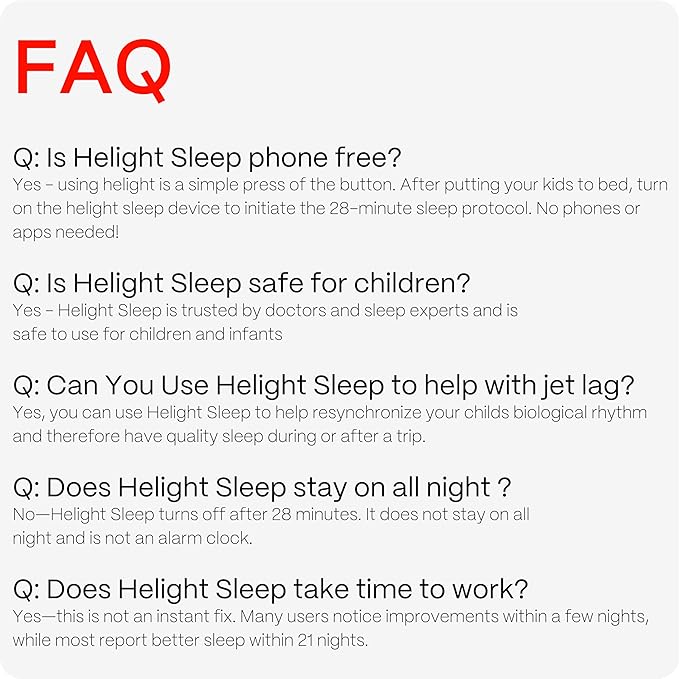 Helight Red Light Therapy Sleep Device for Kids – 630nm Pure Red Light Lamp Sleep Aid to Support Deep Relaxation – Rest Lamp Backed by Science for Babies & Kids Bedrooms