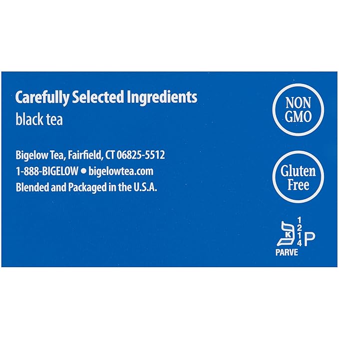 Bigelow English Teatime Tea 28-Count Box (Pack of 1) Full Caffeine Premium Black Tea Bold and Antioxidant-Rich Full Caffeine Black Tea in Foil-Wrapped Bags