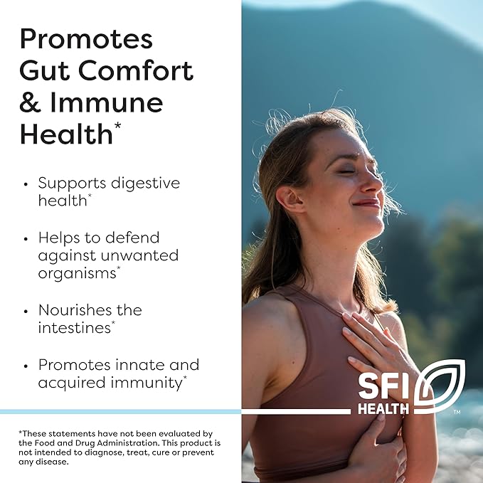 Klaire Labs SFI Health Ther-Biotic Complete - Hypoallergenic Probiotics for Women & Men - Acid-Stable Probiotic Supplement - 12 Species for Immune & Digestive Health - 25 Billion CFU (60 Capsules)