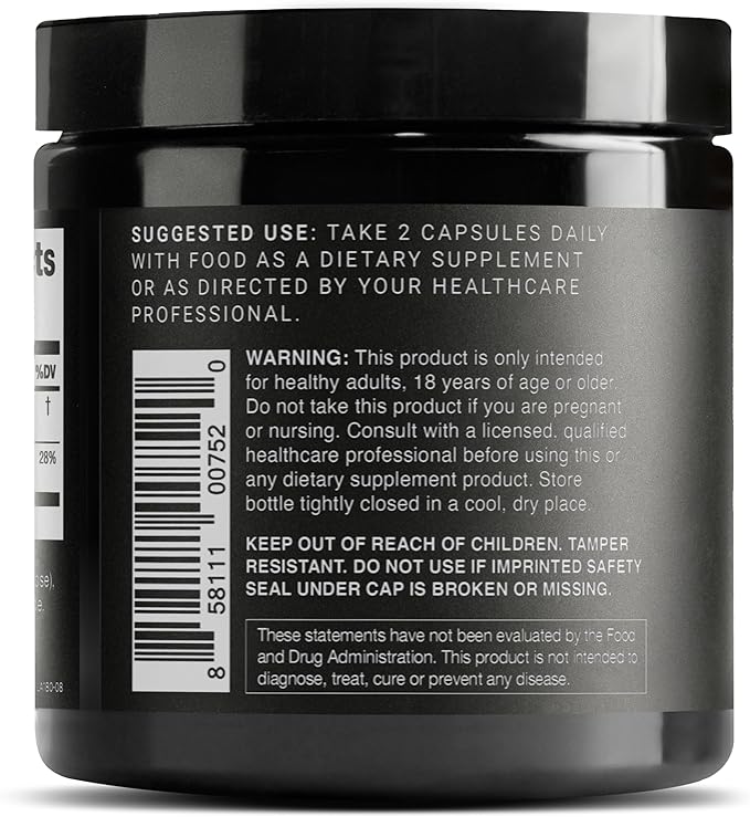 Hyaluronic Acid Supplements – Lab Tested 95% Ultra High Purity – Fermented and Bioavailable with Vitamin C – Third Party Lab Tested – 180 Capsules