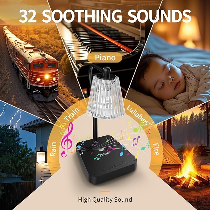 Musical Candle Warmer Lamp with Soothing Sounds, Adjustable Candle Lamp Warmer with Timer, 2 in 1 Lamp Candle Warmer with Sounds Lamp for Jar Candles
