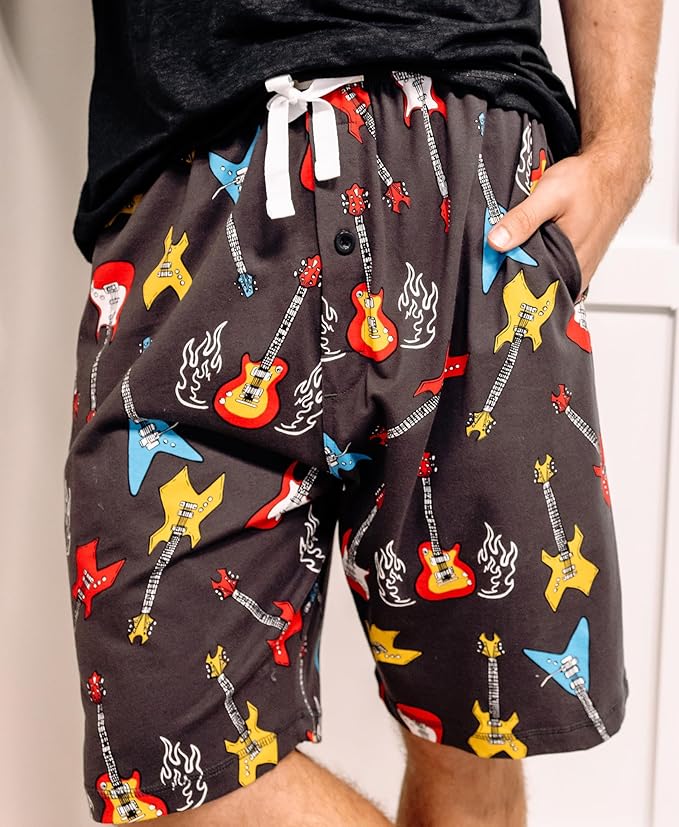 Lazy One Pajama Shorts for Men, Men's Pajama Bottoms, Sleepwear