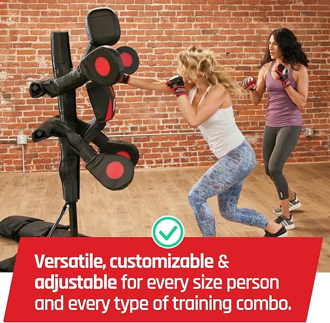 BAS UFC Body Action System - Fully Adjustable Punching & Kicking Pads - Martial Arts Training: MMA, Boxing, Karate, Muay Thai & More!