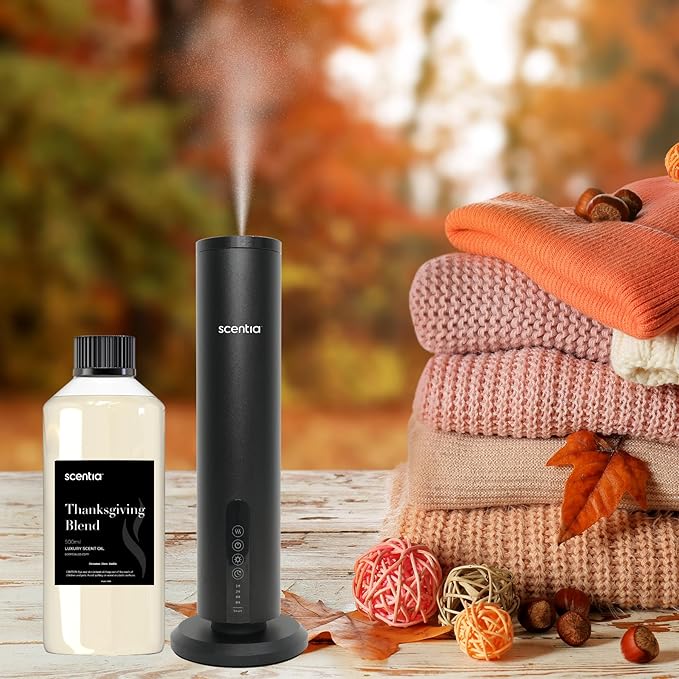 Scentia Thanksgiving Blend Essential Oil – 500ml Premium Holiday Diffuser Oil with Cinnamon, Clove, Vanilla & Coconut | Bulk Aromatherapy for Homes, Spas, Hotels & DIY Crafts