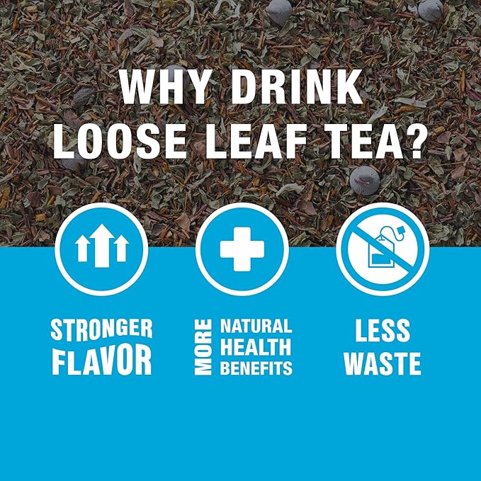 Tiesta Tea - Cocoa Mint Chill Loose Leaf Tea, Chocolate Peppermint Herbal Rooibos Blend, Non-Caffeinated, Hot or Iced, Makes Up to 200 Cups, Resealable Bulk Pouch, 12 Ounce