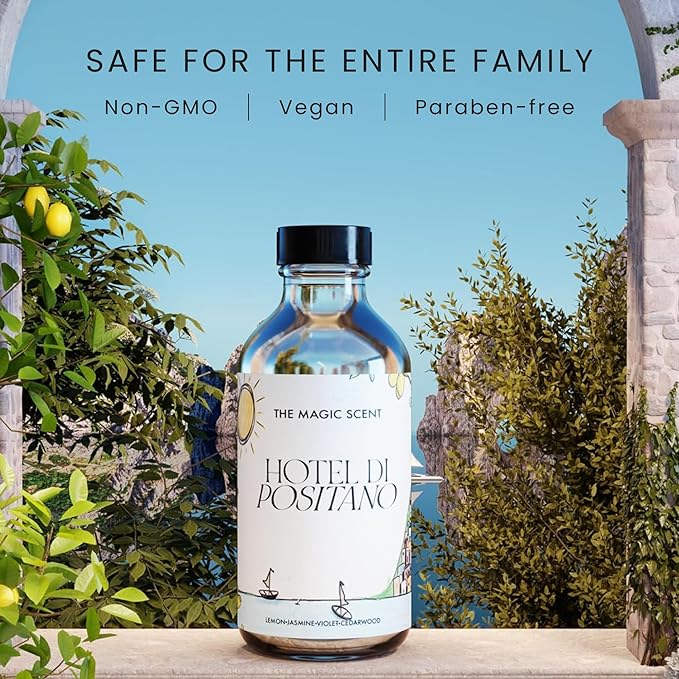 The Magic Scent Hotel Di Positano Diffuser Oil Scents - Cold-Air & Ultrasonic Fragrance Oil for Diffuser - Inspired by Amalfi Coast, Italy - Essential Oils for Diffusers - 8.5 fl oz, 250 mL