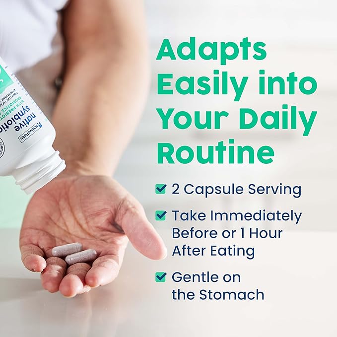 NativePath Complete Synbiotic - Pre, Pro & Postbiotic 3-in-1 for Gut Health & Digestive Support - 10 Billion CFU, 30 Servings